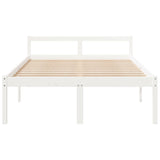 Bed for elderly person without mattress 140x190 cm solid pine wood