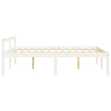 Bed for elderly without mattress 120x200 cm solid pine wood