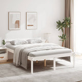 Bed for elderly without mattress 120x200 cm solid pine wood