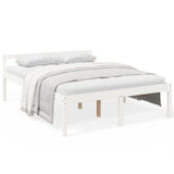 Bed for elderly without mattress 150x200 cm solid pine wood