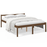 Bed for elderly without mattress 150x200 cm solid pine wood