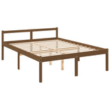 Bed for elderly without mattress 150x200 cm solid pine wood