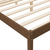 Bed for elderly without mattress 150x200 cm solid pine wood