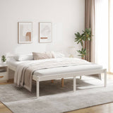 White bed for the elderly without mattress 180x200 cm