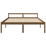 Bed for elderly without mattress 200x200 cm solid pine wood