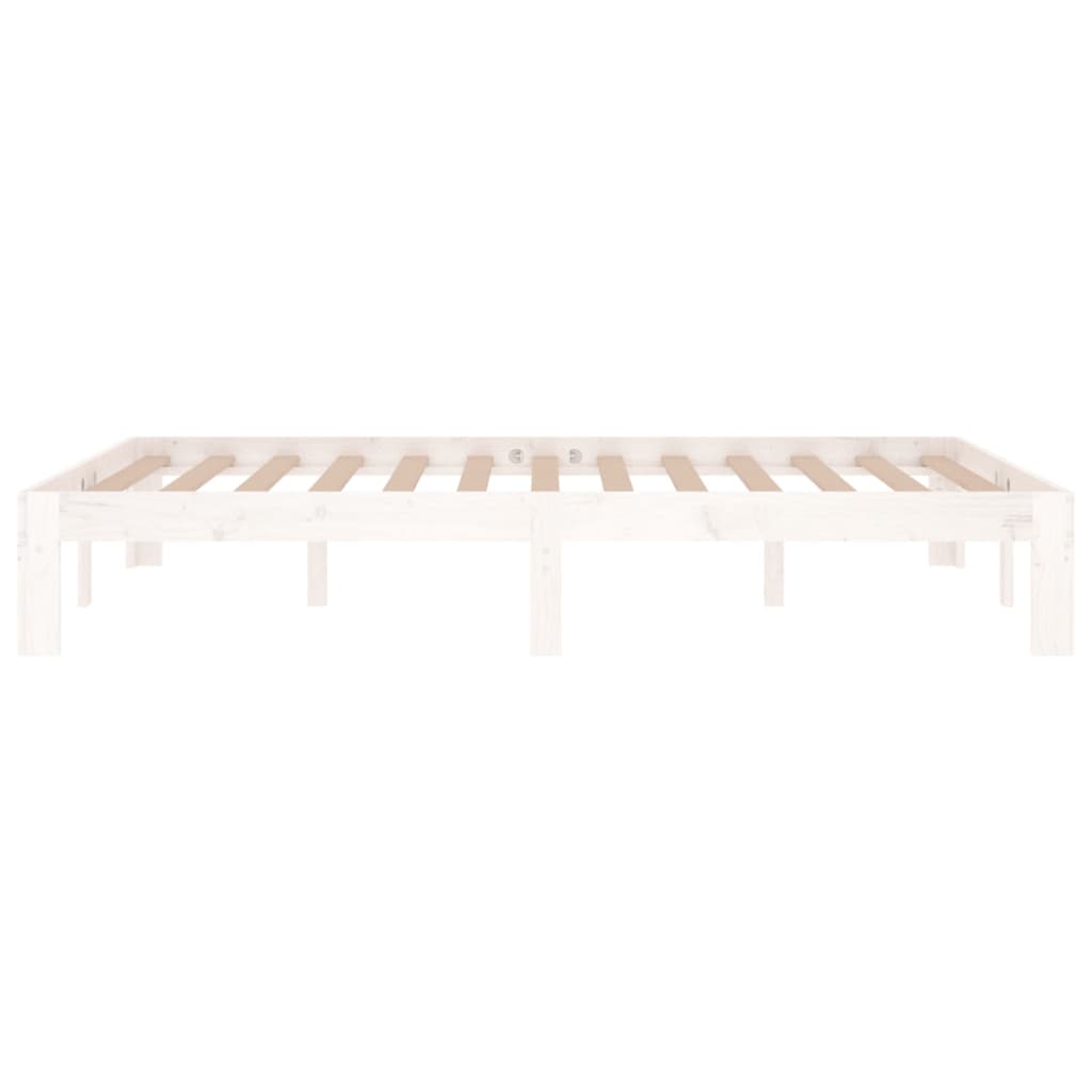 Cadre de lit sans matelas blanc 120x190 cm