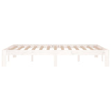 Cadre de lit sans matelas blanc 120x190 cm