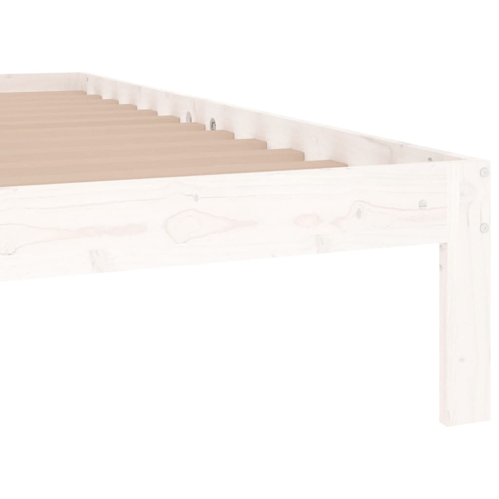 Bed frame without mattress white 120x190 cm