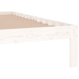 Bed frame without mattress white 120x190 cm