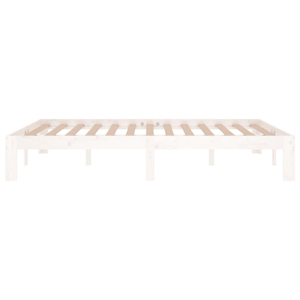 Cadre de lit sans matelas blanc 135x190 cm