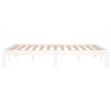 Cadre de lit sans matelas blanc 135x190 cm