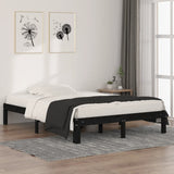 Cadre de lit sans matelas noir 135x190 cm