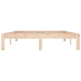 Cadre de lit sans matelas bois de pin massif 140x190 cm