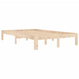 Cadre de lit sans matelas bois de pin massif 120x200 cm