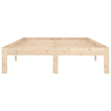 Bed frame without mattress solid pine wood 120x200 cm