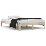 Cadre de lit sans matelas bois massif de pin 140x200 cm