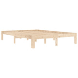 Cadre de lit sans matelas bois massif de pin 140x200 cm