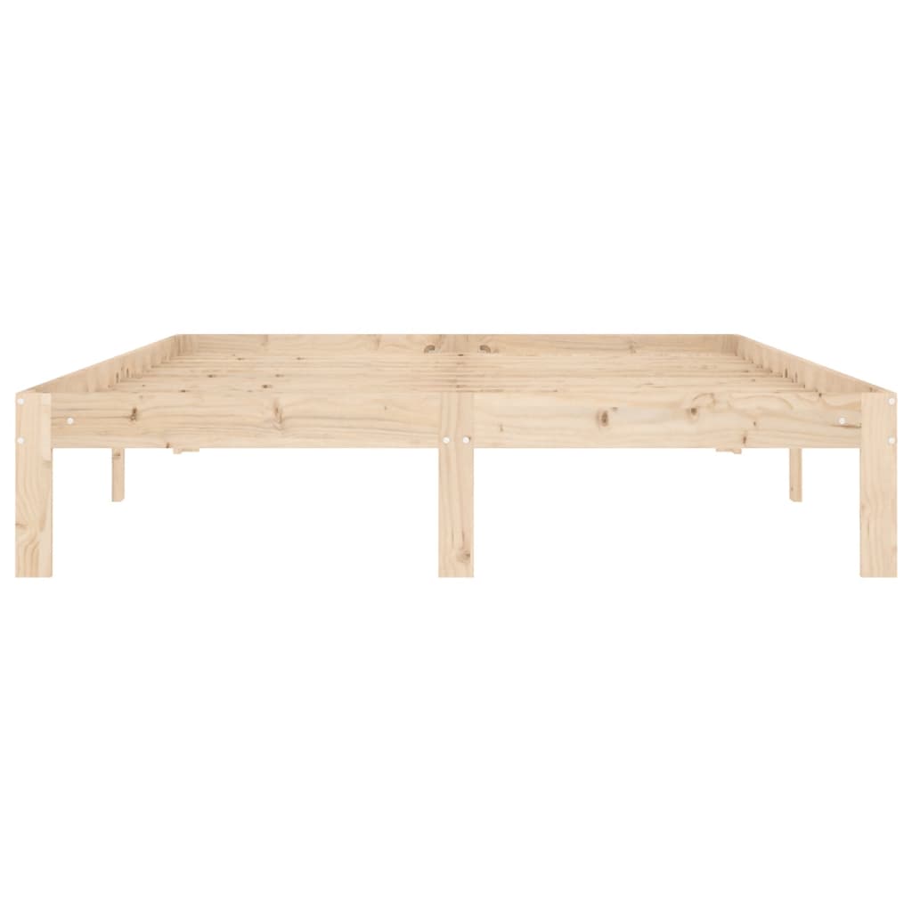 Cadre de lit sans matelas bois massif de pin 140x200 cm