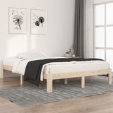 Cadre de lit sans matelas bois massif de pin 140x200 cm