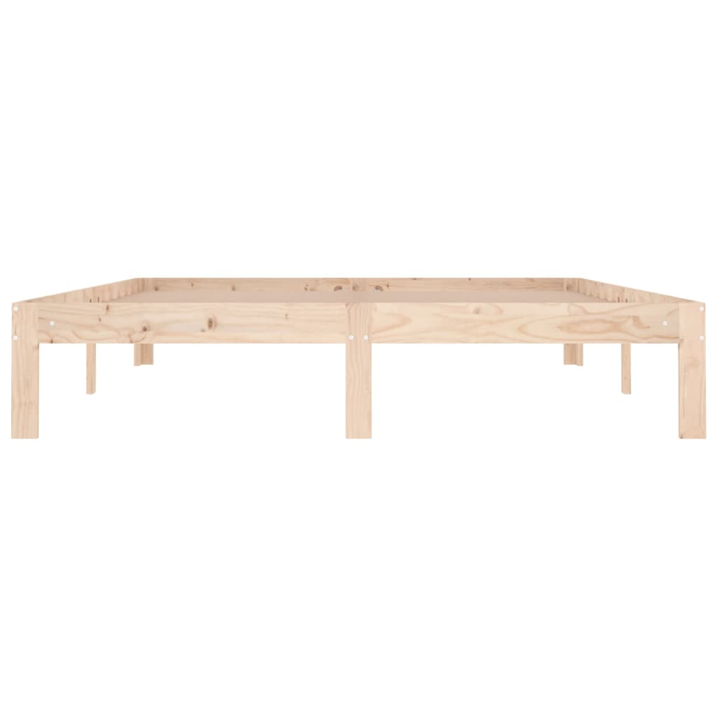 Bed frame without mattress solid wood 150x200 cm