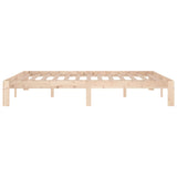 Bed frame without mattress solid wood 150x200 cm