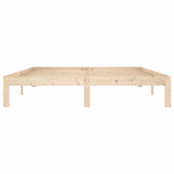 Bed frame without mattress solid pine wood 160x200 cm