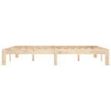 Bed frame without mattress solid pine wood 160x200 cm