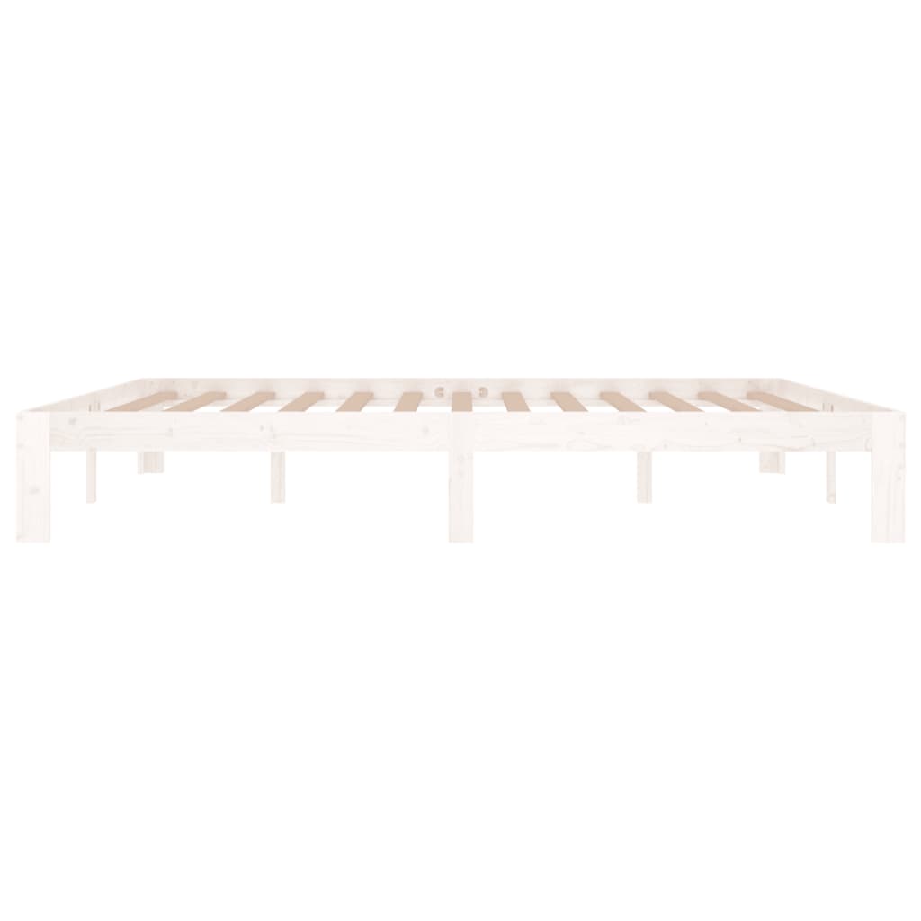 Bed frame without mattress white 180x200 cm