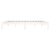 Bed frame without mattress white 180x200 cm