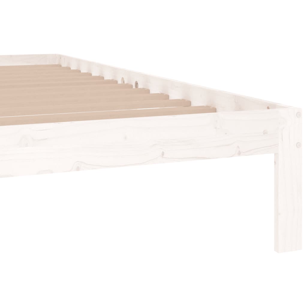 Bed frame without mattress white 180x200 cm