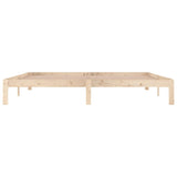 Bed frame without mattress solid pine wood 200x200 cm