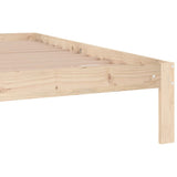 Bed frame without mattress solid pine wood 200x200 cm