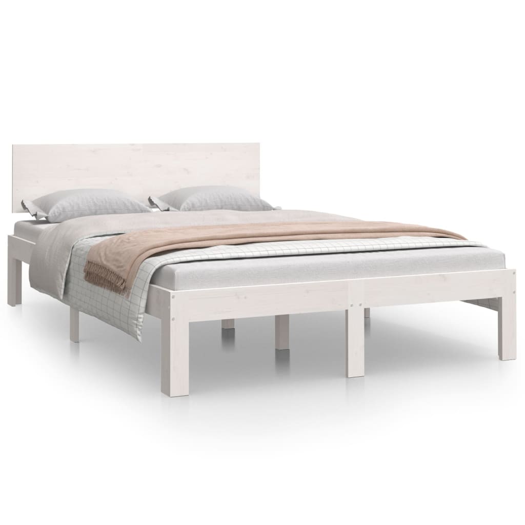 Bed frame without mattress white 120x190 cm