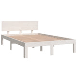 Bed frame without mattress white 120x190 cm