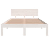 Bed frame without mattress white 120x190 cm