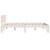 Bed frame without mattress white 120x190 cm