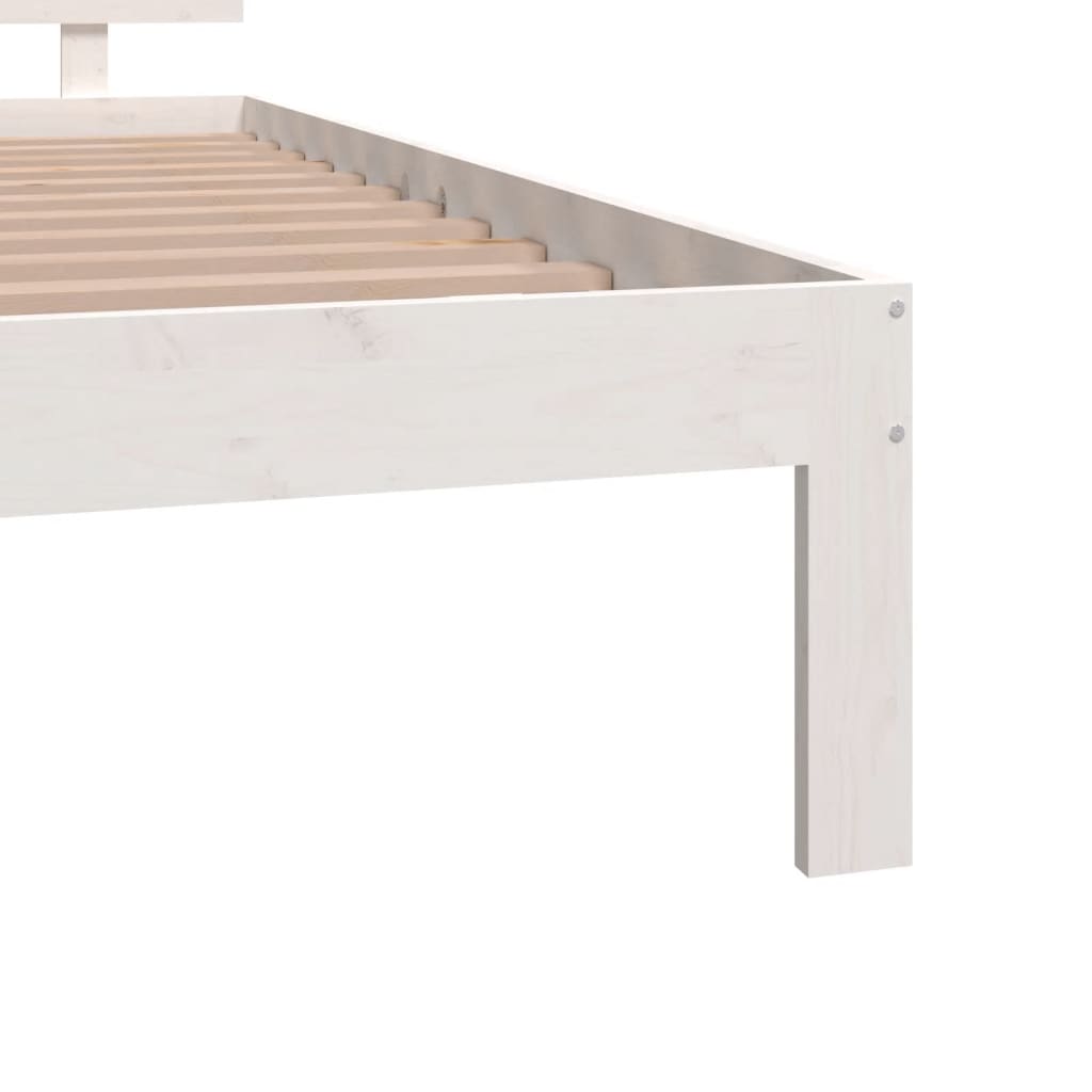 Bed frame without mattress white 120x190 cm