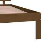 Bed frame without mattress honey brown 120x190 cm