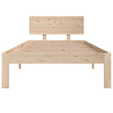 Cadre de lit sans matelas bois de pin massif 90x200 cm