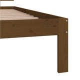 Bed frame without mattress Honey brown Solid pine wood 90x200 cm