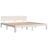 Bed frame without mattress white 180x200 cm