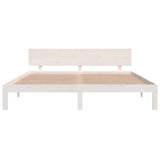 Bed frame without mattress white 180x200 cm