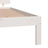 Bed frame without mattress white 180x200 cm