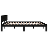 Bed frame without mattress black 180x200 cm