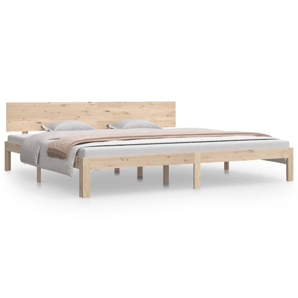 Cadre de lit sans matelas bois massif de pin 200x200 cm