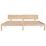 Bed frame without mattress solid pine wood 200x200 cm