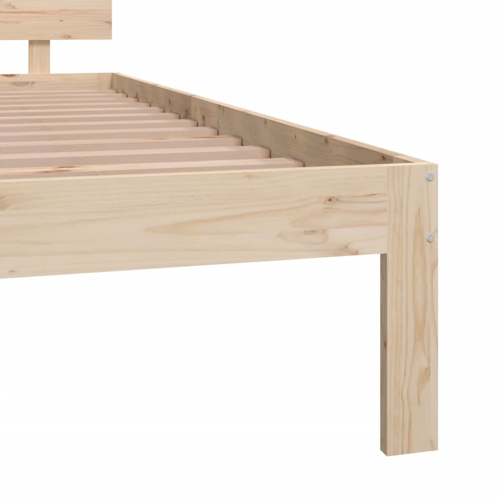 Cadre de lit sans matelas bois massif de pin 200x200 cm