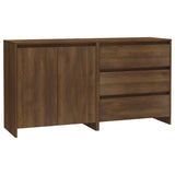 Buffets 2 pcs Chêne marron Bois d'ingénierie