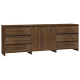 Sideboards 3 Stk. Braune Eiche, Holzwerkstoff