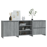 Sideboards 3 Stk. Sonomagrau Holzwerkstoff